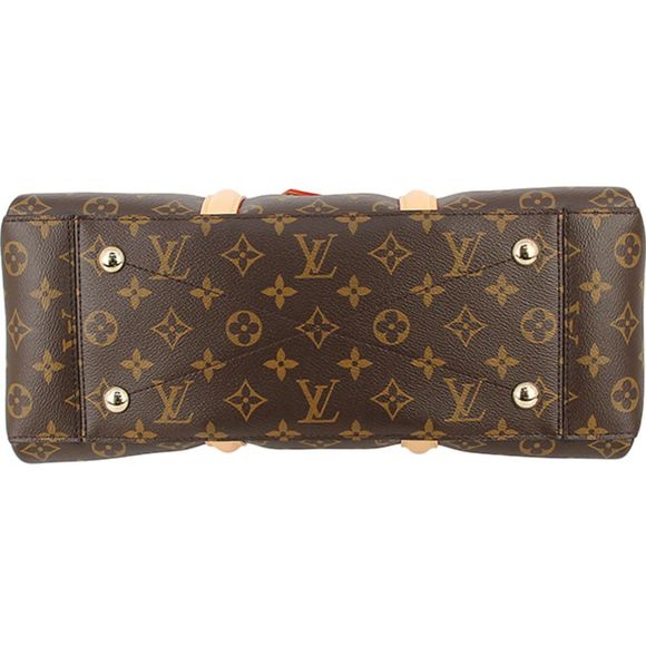 Louis Vuitton Soufflot MM Monogram Calf Leather Brown Gold Hardware Shoulder Bag - Picture 5 of 6